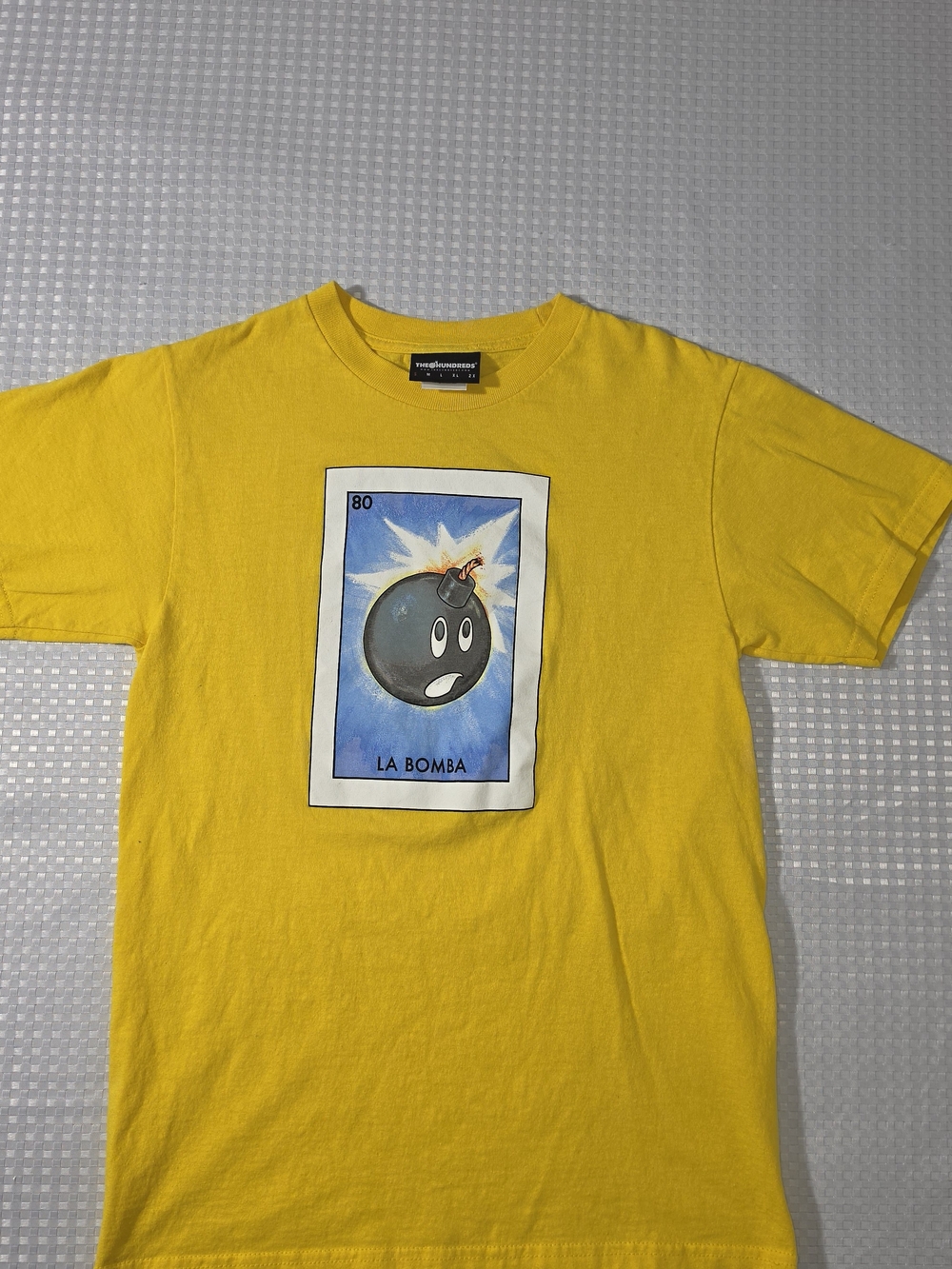 The Hundreds "La Bomba" Adam Bomb Loteria T-Shirt - Yellow (Size Small)